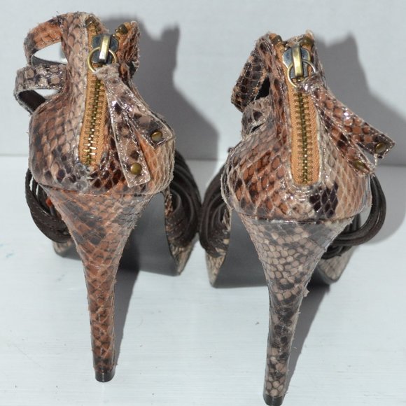 Chinese Laundry Snakeskin Stiletto Heels 6.5 - Picture 6 of 7